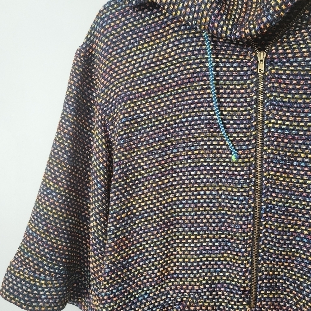 Warm Black Multi Rainbow Hooded Playa Romper - Picture 5 of 12
